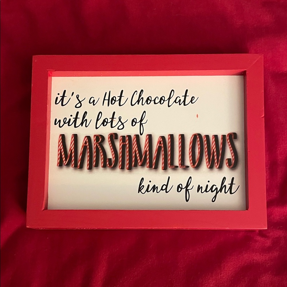 Hobby Lobby Red Framed Sign